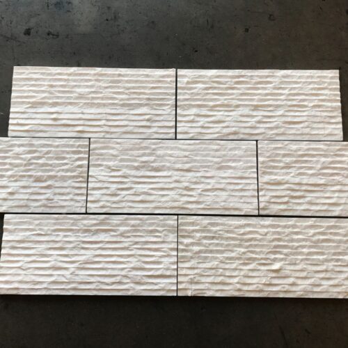 Botticino 8x18 Beige Split Face Marble Tile 0
