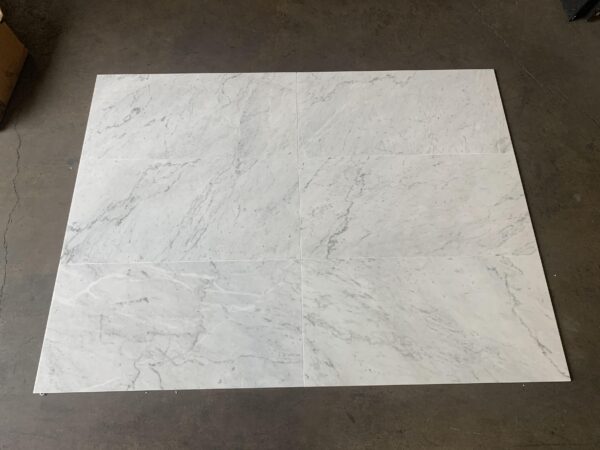 Carrara White 18x36 Polished Marble Tile 2