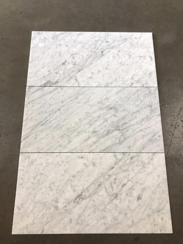 Carrara White 18x36 Polished Marble Tile 8