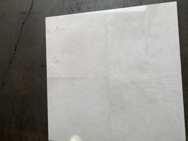 White Pearl 24x24 Polished Marble Tile 1