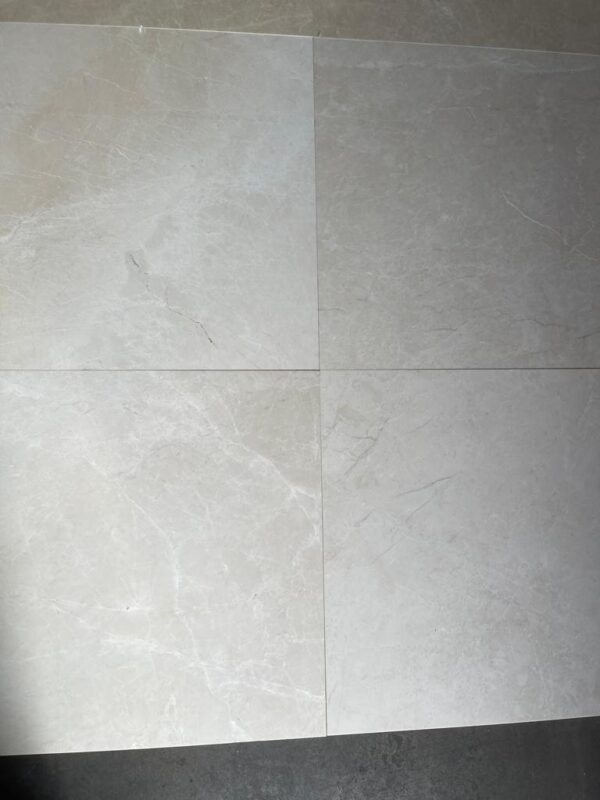 White Pearl 24x24 Polished Marble Tile 3