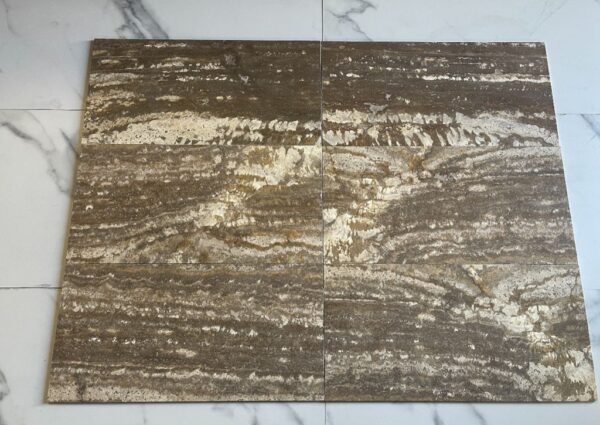 Silver Fantasy Travertine 12x24 Filled and Honed Tile 1
