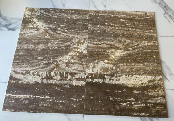 Silver Fantasy Travertine 12x24 Filled and Honed Tile 3