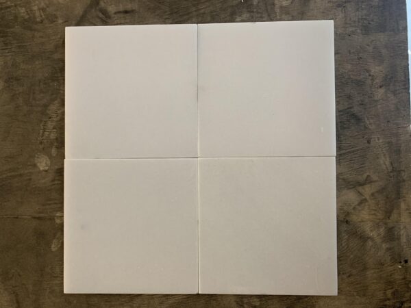 Oriental White 6x6 Square Honed Marble Tile 3