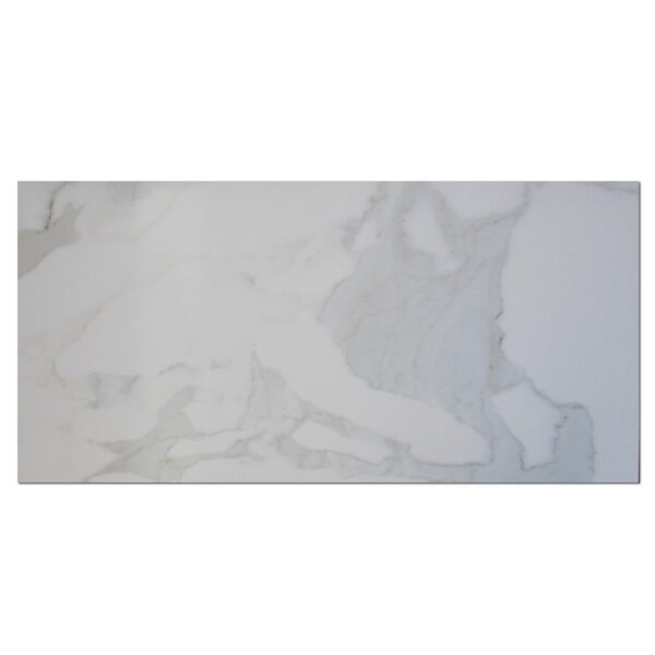 Calacatta 12x24 White Satin Porcelain Tile 3