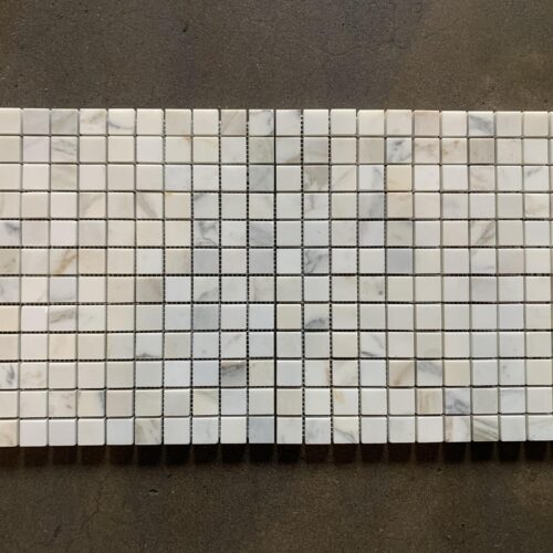 Calacatta Gold 1x1 Square Polished Marble Mosaic 0