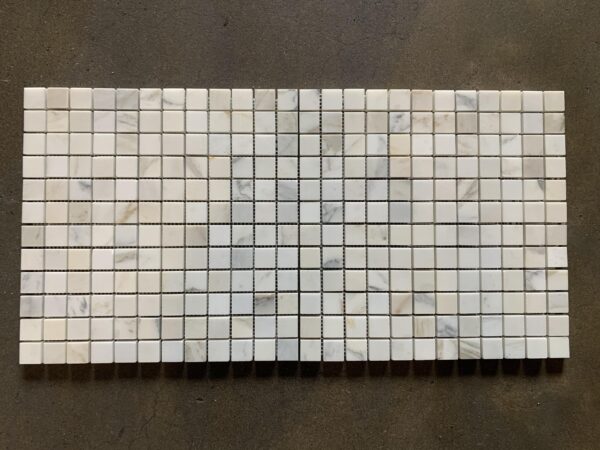 Calacatta Gold 1x1 Square Polished Marble Mosaic 0
