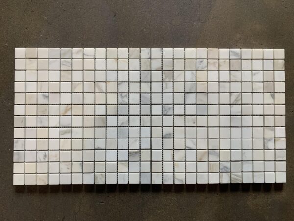 Calacatta Gold 1x1 Square Polished Marble Mosaic 1