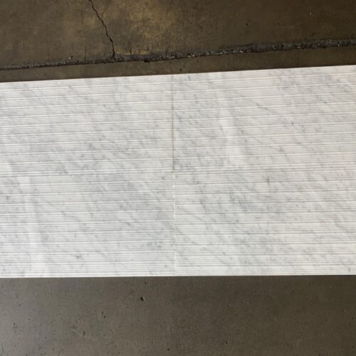 Carrara White Bamboo 12x24 Marble Tile 0