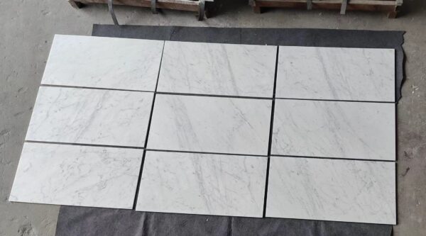 Carrara White 18x36 Honed Marble Tile 1