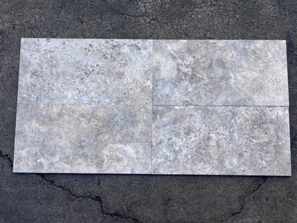 Silver 12x24 Filled & Honed Travertine Tile 0