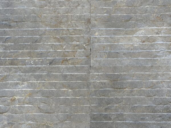 Bardiglio Gray 12x24 Split-Face Raked Marble Tile 4