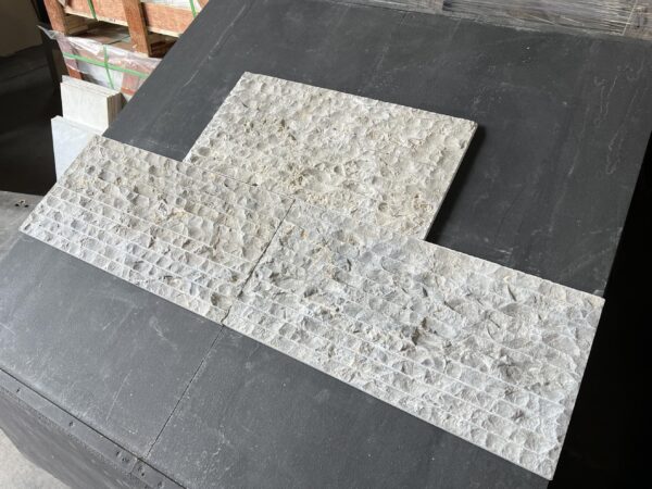 Bardiglio Gray 12x24 Split-Face Raked Marble Tile 2