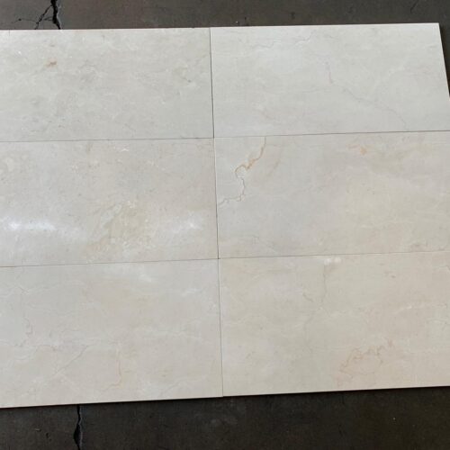 Crema Marfil Select 12x24 Beige Honed Marble Tile 0