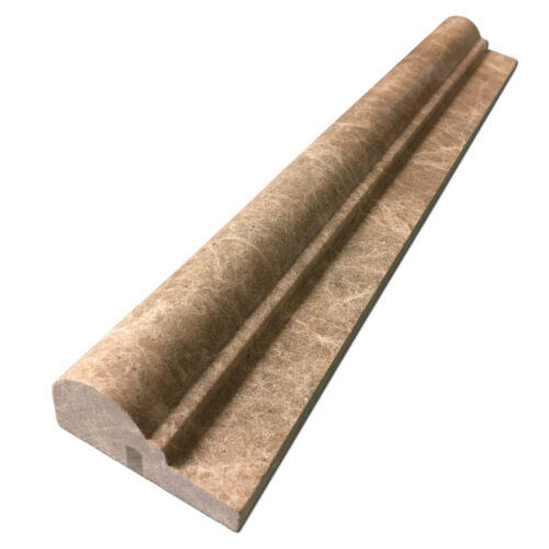 Emperador Light 2x12 Brown Polished Marble Trim 0