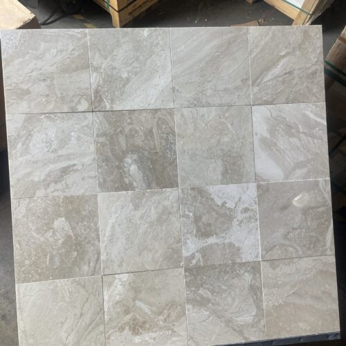 Breccia Bianco 12x12 Square Polished Marble Tile 0