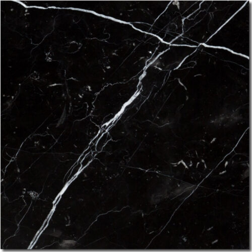 Nero Marquina 18x18 Polished Marble Tile 0