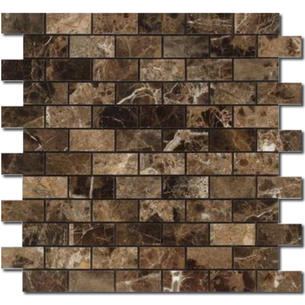 Emperador Dark Polished Marble Mosaic 0