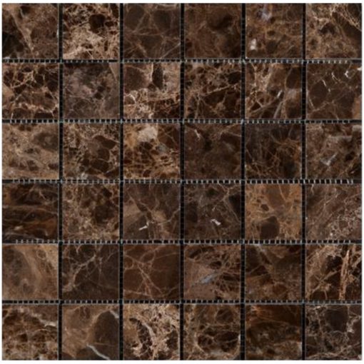 Emperador Dark Polished Marble Mosaic 1