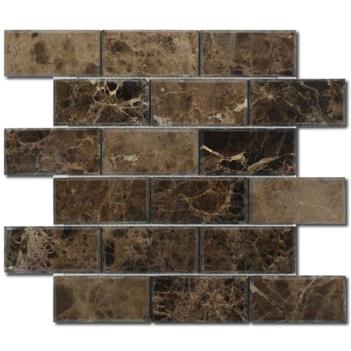 Emperador Dark Polished Marble Mosaic 0