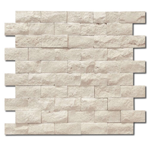 Durango Rectangle Split Face Travertine Mosaic 0