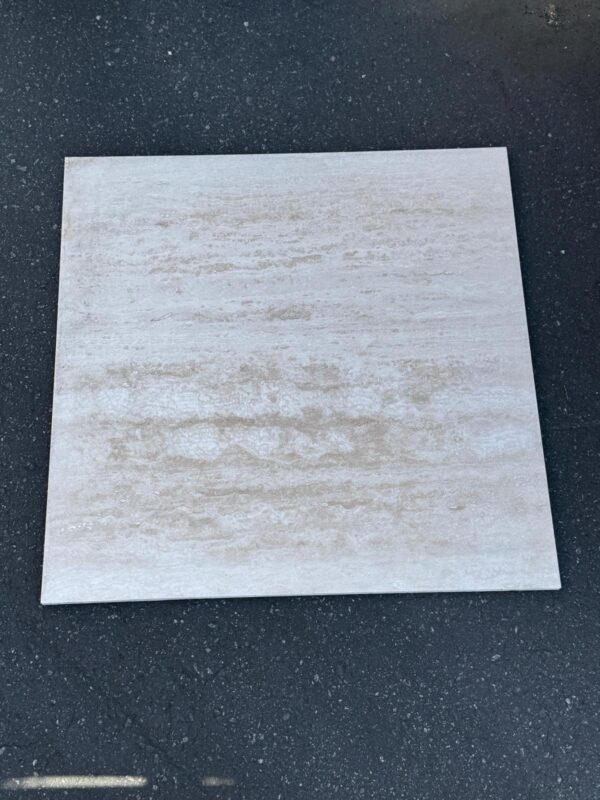 Ivory Vein Cut Honed 24x24 Travertine Tile