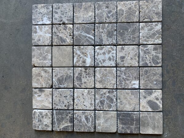 Emperador Dark Tumbled Marble Mosaic 3