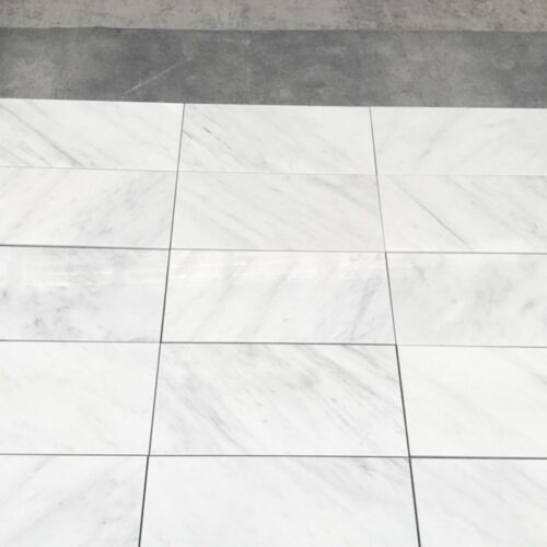 Oriental White 12x24 Honed Marble Tile