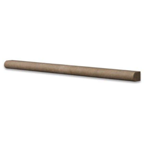 Noce Pencil 3/4x12 Tumbled Travertine Trim 1