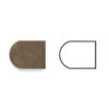 Noce Pencil 3/4x12 Tumbled Travertine Trim 0