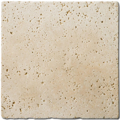 Ivory Tumbled 4x4 Travertine Tile 0