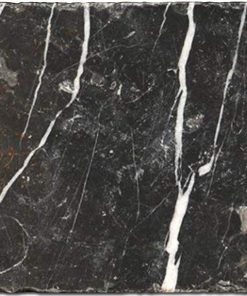 Nero Marquina 4x4 Black Tumbled Marble Tile 5