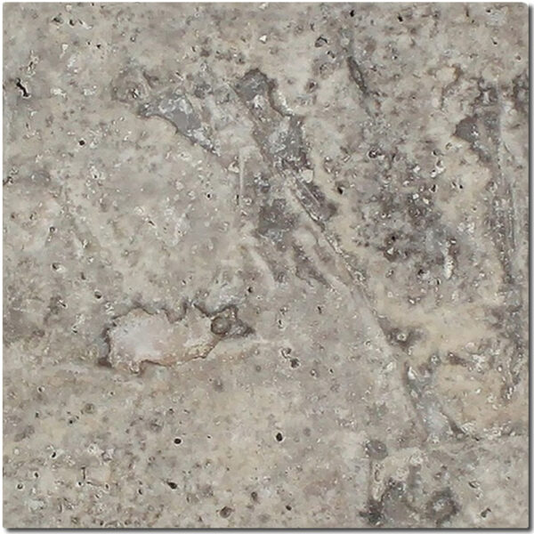 Silver Tumbled 6x6 Travertine Tile 0