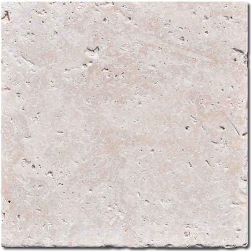 Ivory Tumbled 12x12 Travertine Tile 1