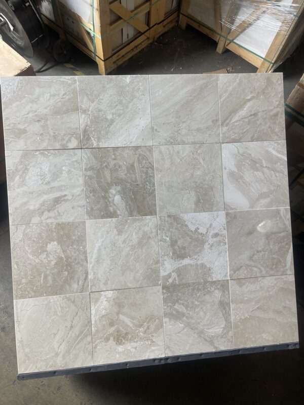 Breccia Bianco Polished 12x12 Marble Tile 0