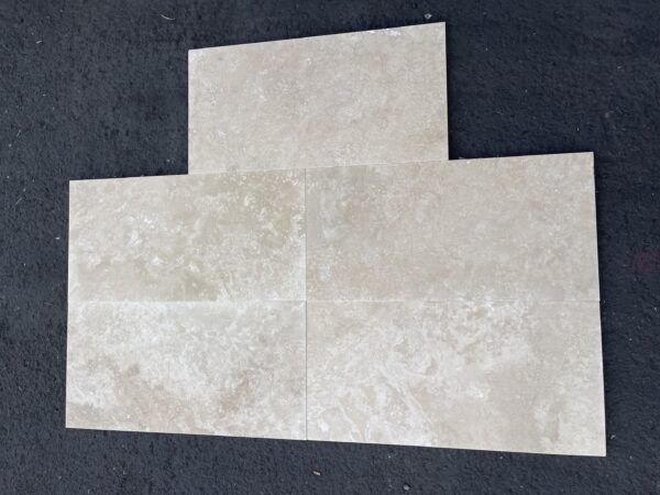 Ivory Filled&Honed 12x24 Travertine Tile 2