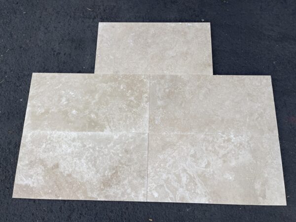 Ivory Filled&Honed 12x24 Travertine Tile 4