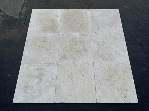 Ivory 18x18 Tumbled Travertine Tile 3