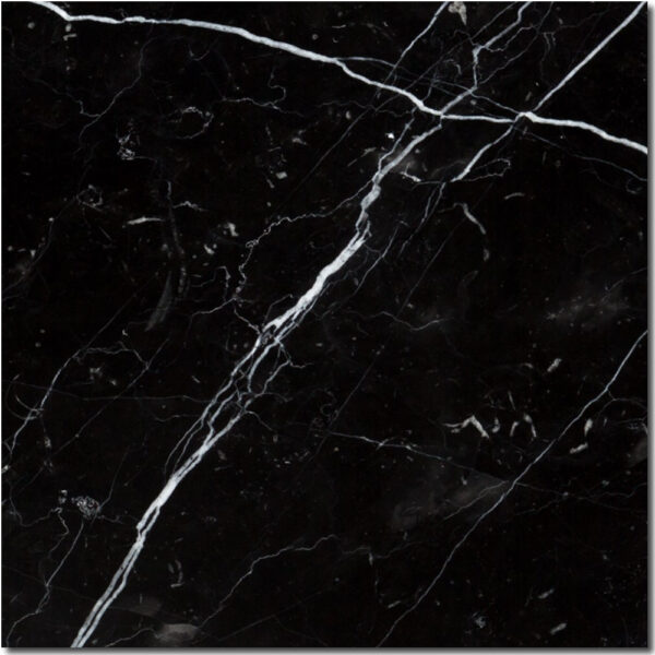 Nero Marquina 18x18 Black Polished Marble Tile 0