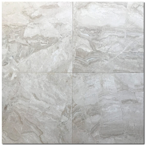 Breccia Bianco Honed 18x18 Marble Tile 0