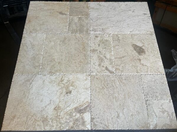 Golden Sand Pattern Versailles Brushed/Chiseled Marble Tile 0