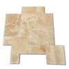 Walnut Pattern Tumbled Pavers Travertine Paver 0