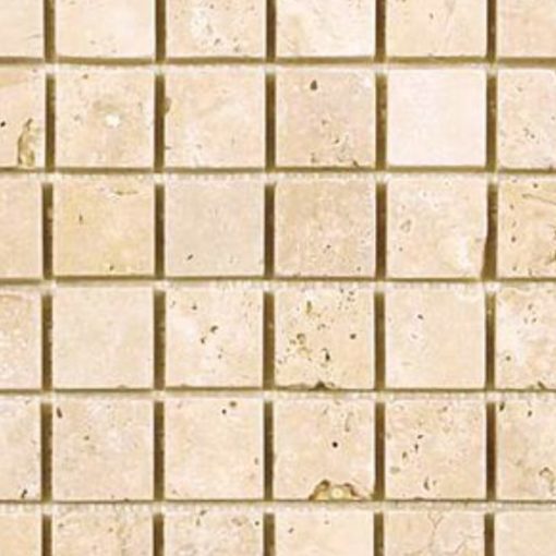 Ivory Mosaic Tumbled Travertine 3