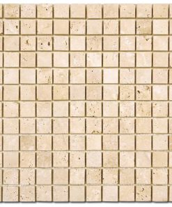 Ivory Mosaic Tumbled Travertine 4