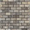 Silver Tumbled Travertine Mosaic 4