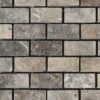 Silver Tumbled Travertine Mosaic 5