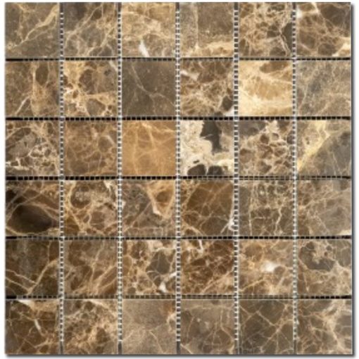 Emperador Dark Honed Marble Mosaic 1