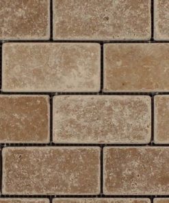 Noce Mosaic Tumbled Travertine 4