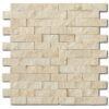 Botticino Split Face Marble Mosaic 1