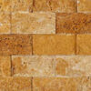 Golden Sienna Mosaic Splift-Face Travertine 1